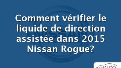 Comment vérifier le liquide de direction assistée dans 2015 Nissan Rogue?