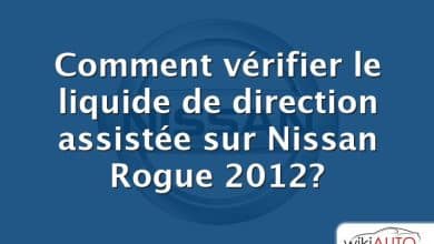 Comment vérifier le liquide de direction assistée sur Nissan Rogue 2012?