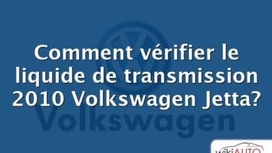 Comment vérifier le liquide de transmission 2010 Volkswagen Jetta?