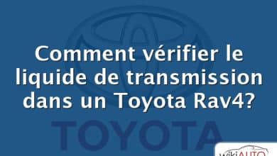 Comment vérifier le liquide de transmission dans un Toyota Rav4?