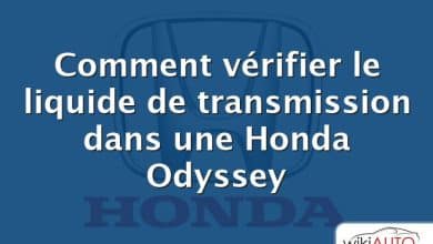 Comment vérifier le liquide de transmission dans une Honda Odyssey