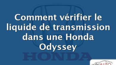 Comment vérifier le liquide de transmission dans une Honda Odyssey