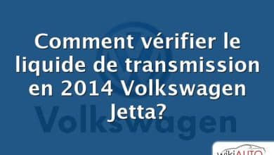 Comment vérifier le liquide de transmission en 2014 Volkswagen Jetta?