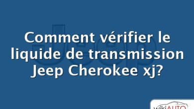 Comment vérifier le liquide de transmission Jeep Cherokee xj?