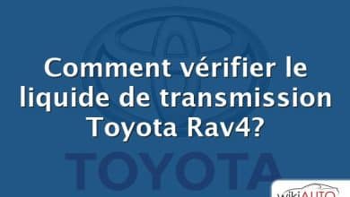 Comment vérifier le liquide de transmission Toyota Rav4?