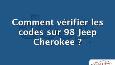 Comment vérifier les codes sur 98 Jeep Cherokee ?