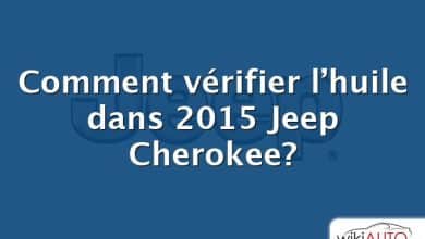 Comment vérifier l’huile dans 2015 Jeep Cherokee?