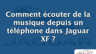 Comment écouter de la musique depuis un téléphone dans Jaguar XF ?