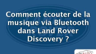 Comment écouter de la musique via Bluetooth dans Land Rover Discovery ?