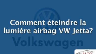 Comment éteindre la lumière airbag VW Jetta?