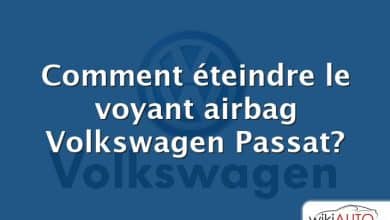 Comment éteindre le voyant airbag Volkswagen Passat?