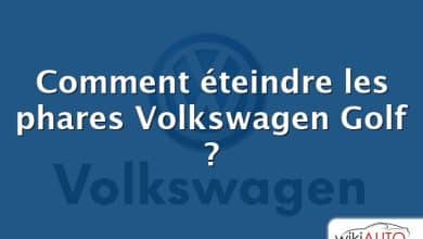 Comment éteindre les phares Volkswagen Golf ?