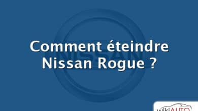 Comment éteindre Nissan Rogue ?