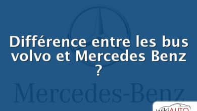 Différence entre les bus volvo et Mercedes Benz ?