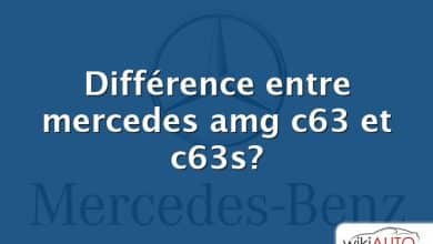 Différence entre mercedes amg c63 et c63s?