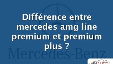 Différence entre mercedes amg line premium et premium plus ?