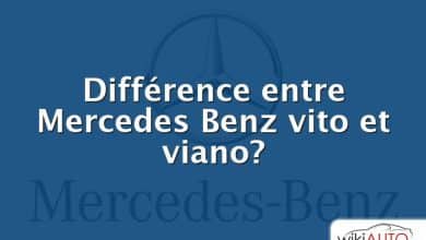 Différence entre Mercedes Benz vito et viano?