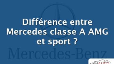 Différence entre Mercedes classe A AMG et sport ?