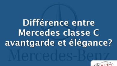 Différence entre Mercedes classe C avantgarde et élégance?