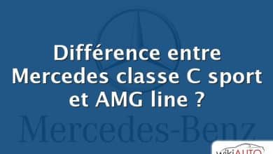 Différence entre Mercedes classe C sport et AMG line ?