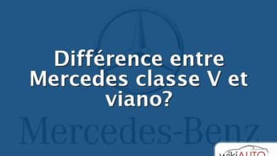 Différence entre Mercedes classe V et viano?