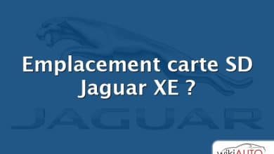 Emplacement carte SD Jaguar XE ?
