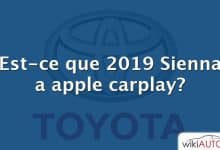 Est-ce que 2019 Sienna a apple carplay?