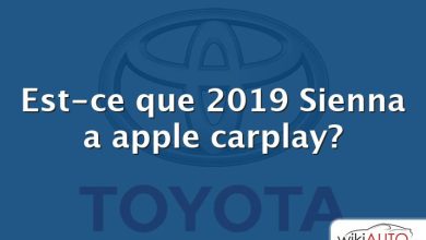 Est-ce que 2019 Sienna a apple carplay?