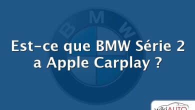 Est-ce que BMW Série 2 a Apple Carplay ?