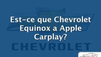 Est-ce que Chevrolet Equinox a Apple Carplay?