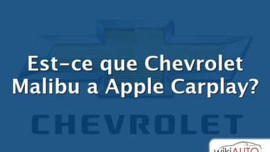 Est-ce que Chevrolet Malibu a Apple Carplay?