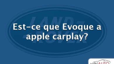 Est-ce que Evoque a apple carplay?