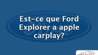 Est-ce que Ford Explorer a apple carplay?