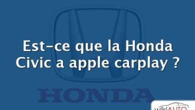 Est-ce que la Honda Civic a apple carplay ?