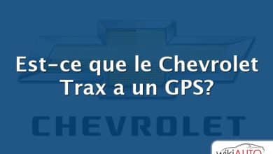 Est-ce que le Chevrolet Trax a un GPS?