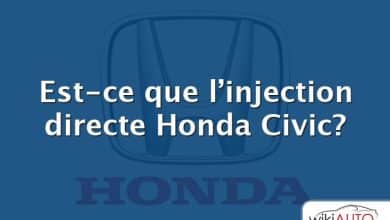 Est-ce que l’injection directe Honda Civic?