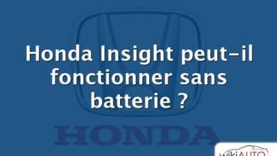 Honda Insight peut-il fonctionner sans batterie ?