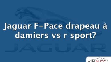 Jaguar F-Pace drapeau à damiers vs r sport?