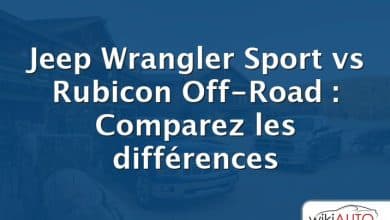 Jeep Wrangler Sport vs Rubicon Off-Road : Comparez les différences