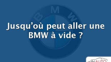 Jusqu’où peut aller une BMW à vide ?