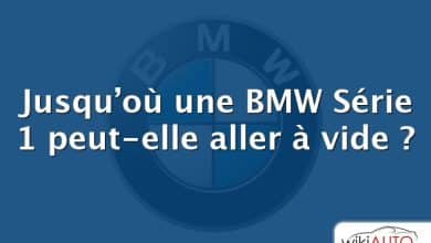 Jusqu’où une BMW Série 1 peut-elle aller à vide ?