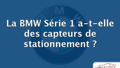 La BMW Série 1 a-t-elle des capteurs de stationnement ?