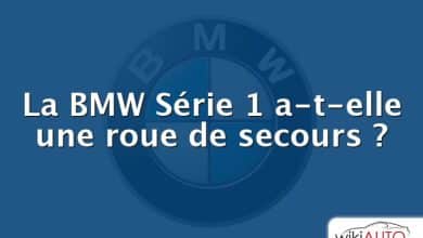 La BMW Série 1 a-t-elle une roue de secours ?