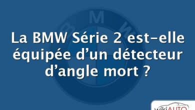 La BMW Série 2 est-elle équipée d’un détecteur d’angle mort ?