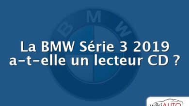 La BMW Série 3 2019 a-t-elle un lecteur CD ?