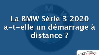 La BMW Série 3 2020 a-t-elle un démarrage à distance ?