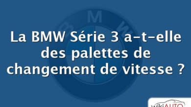 La BMW Série 3 a-t-elle des palettes de changement de vitesse ?