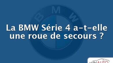 La BMW Série 4 a-t-elle une roue de secours ?