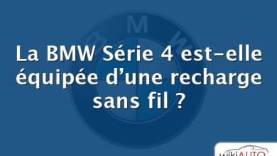 La BMW Série 4 est-elle équipée d’une recharge sans fil ?