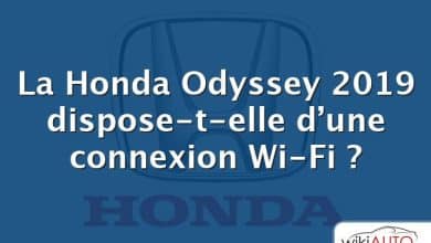 La Honda Odyssey 2019 dispose-t-elle d’une connexion Wi-Fi ?